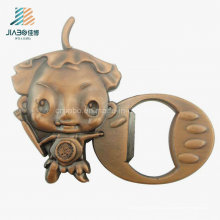 China Atacado Alloy Weddging Presente Bronze Metal Bottle Opener para Promocional